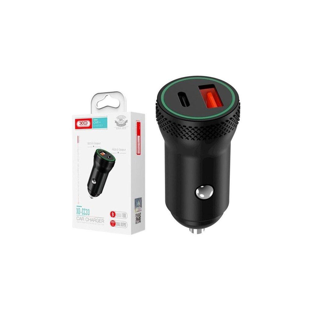 Зарядний пристрій XO 1xUSB QC3.0 + 1xUSB-C PD18W black (CC33-BK) - фото 4 Зарядний пристрій XO 1xUSB QC3.0 + 1xUSB-C PD18W black (CC33-BK) - фото 4