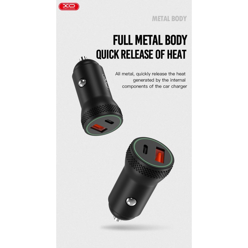 Зарядний пристрій XO 1xUSB QC3.0 + 1xUSB-C PD18W black (CC33-BK) - фото 5 Зарядний пристрій XO 1xUSB QC3.0 + 1xUSB-C PD18W black (CC33-BK) - фото 5