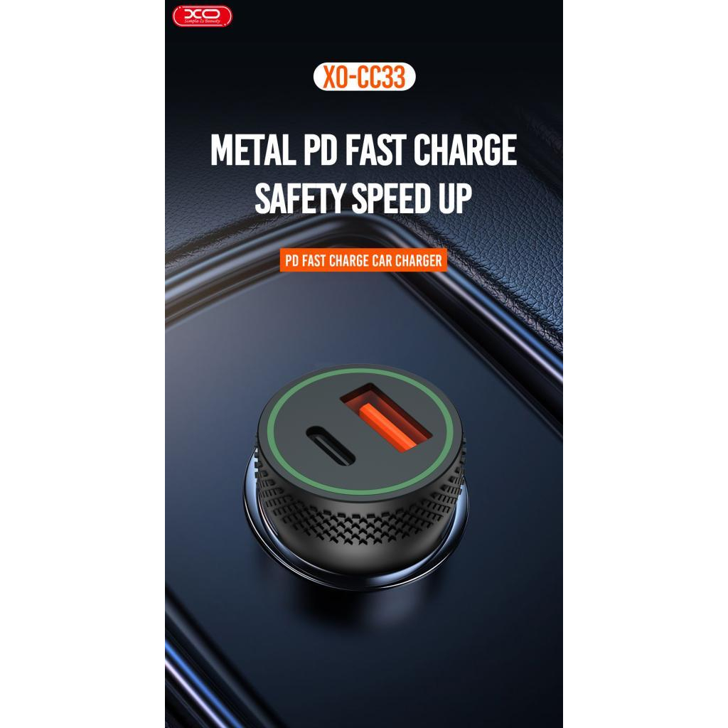 Зарядний пристрій XO 1xUSB QC3.0 + 1xUSB-C PD18W black (CC33-BK) - фото 6 Зарядний пристрій XO 1xUSB QC3.0 + 1xUSB-C PD18W black (CC33-BK) - фото 6