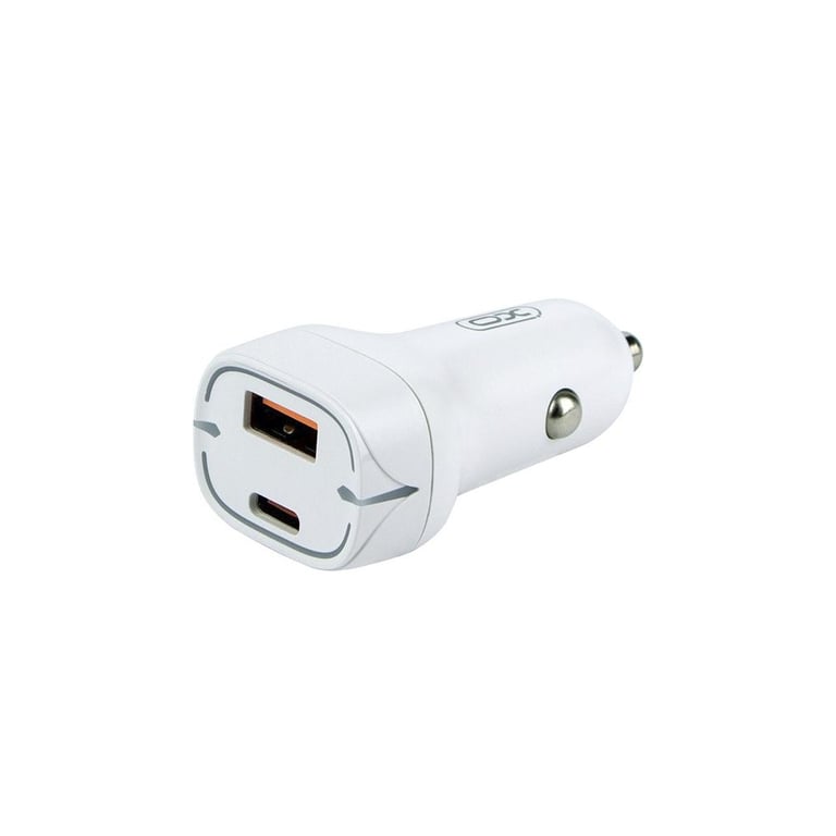 Зарядний пристрій XO 1xUSB QC3.0 + 1xUSB-C PD20W white (CC37-WH) - фото 2