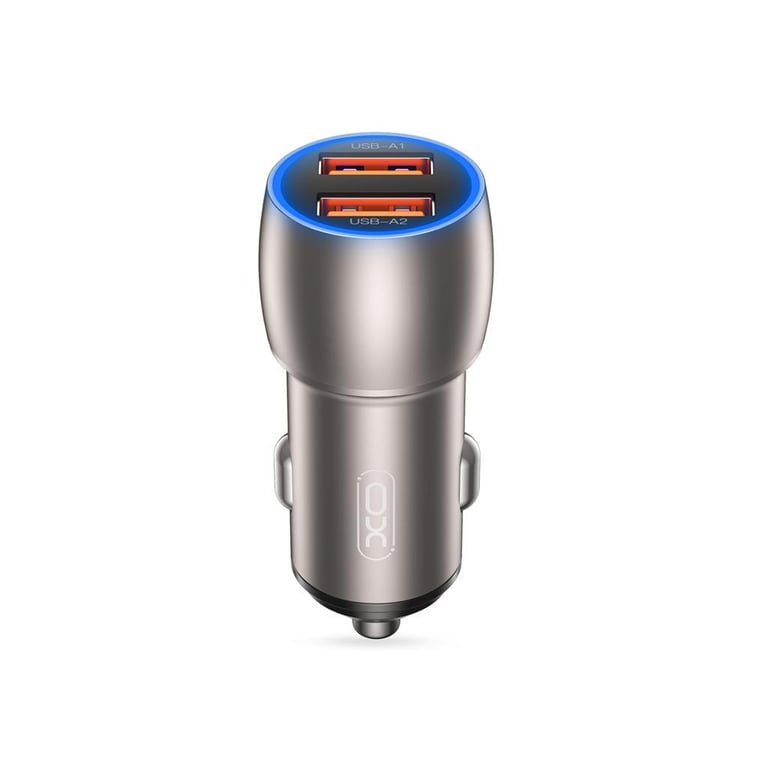 Зарядний пристрій XO 2xUSB QC3.0 36W black (СC52-BK) - фото 1