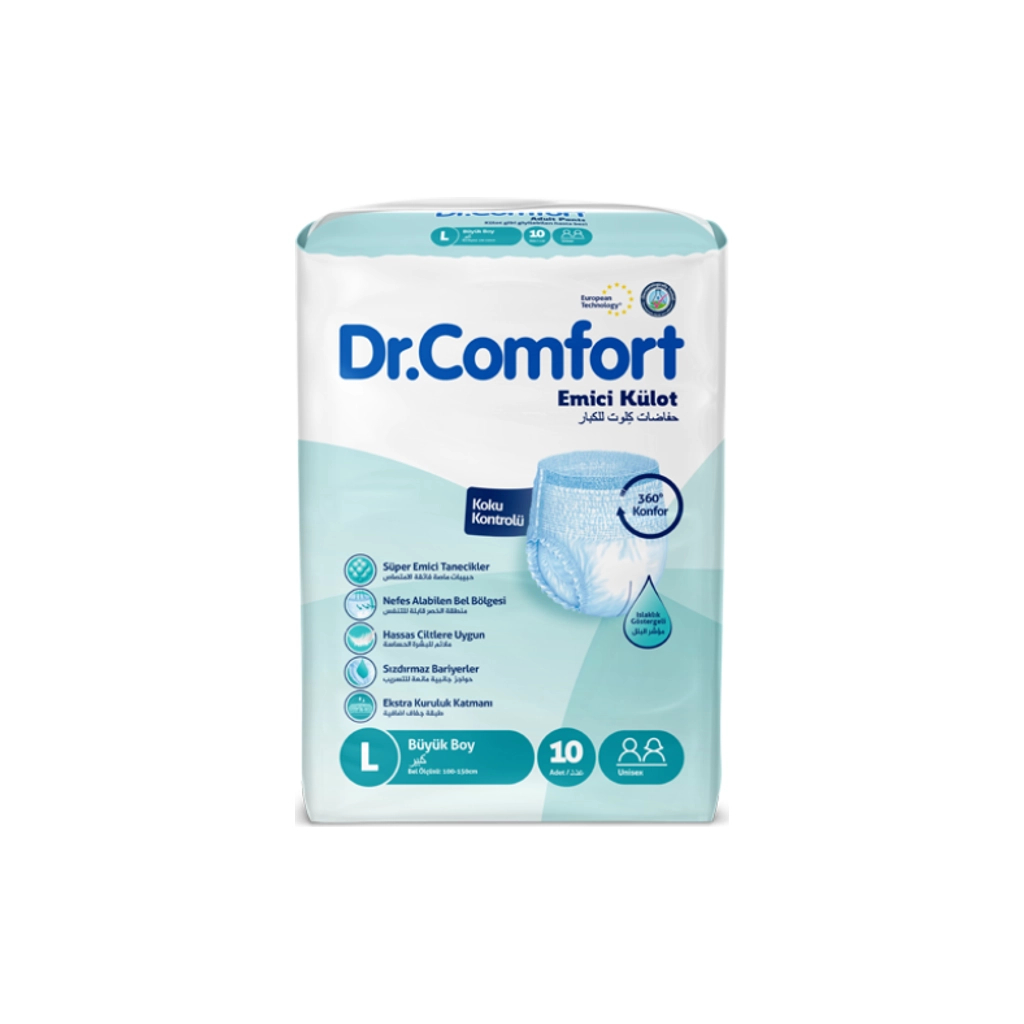 Підгузки для дорослих Dr.Comfort Large 100-150 см 10 шт (8680131205646) - фото 1 Підгузки для дорослих Dr.Comfort Large 100-150 см 10 шт (8680131205646) - фото 1