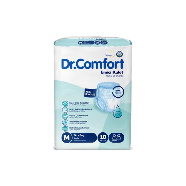 Підгузки для дорослих Dr.Comfort Medium 70-120 см 10 шт (8680131205639) - фото 1