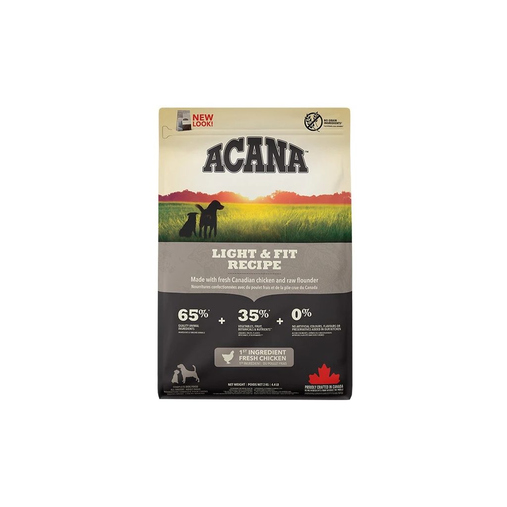 Сухий корм для собак ACANA Light&Fit Recipe з куркою 2 кг (0064992512200) - фото 1