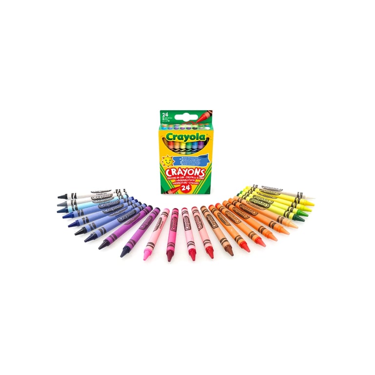 Олівці кольорові Crayola воскові, 24 шт (0024) - фото 2