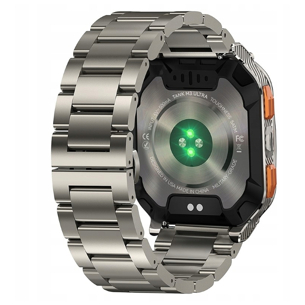 Смарт-годинник KOSPET Tank M3 ULTRA SE SILVER (6974958251071) - фото 5 Смарт-годинник KOSPET Tank M3 ULTRA SE SILVER (6974958251071) - фото 5