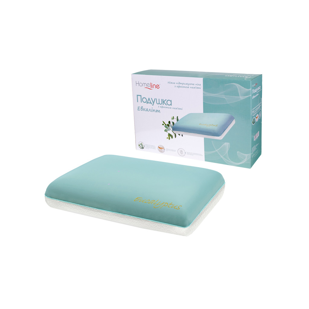 Подушка Home Line ортопедична з ароматом евкаліпту 60 х 40 х 13 см (185715) - фото 3 Подушка Home Line ортопедична з ароматом евкаліпту 60 х 40 х 13 см (185715) - фото 3