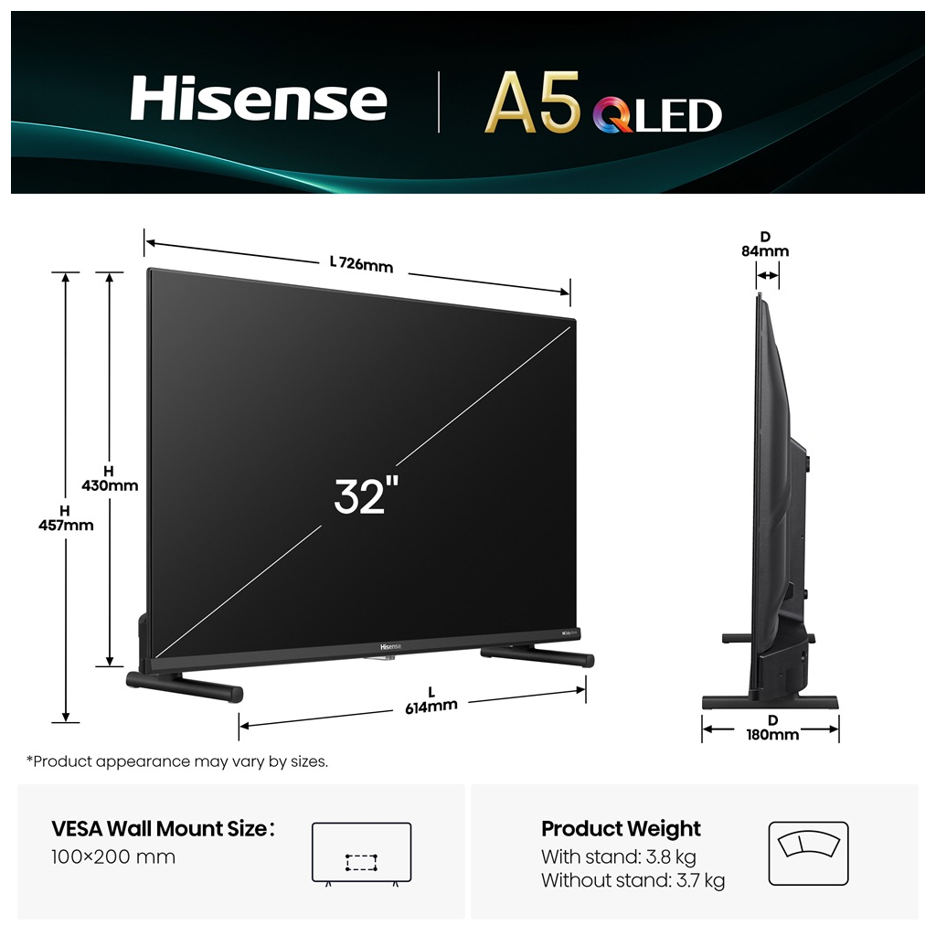 Телевізор Hisense 32A5Q - фото 2 Телевізор Hisense 32A5Q - фото 2
