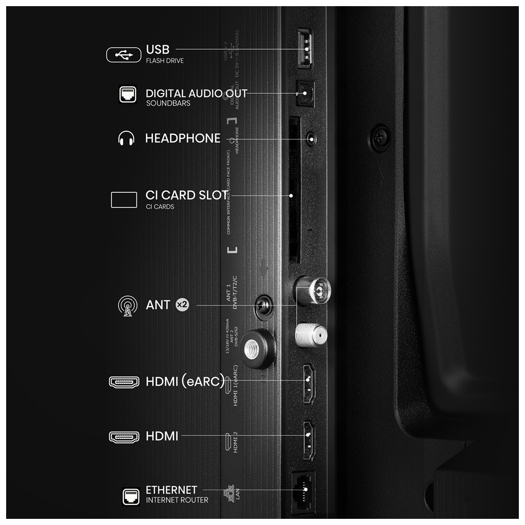 Телевізор Hisense 32A5Q - фото 3 Телевізор Hisense 32A5Q - фото 3