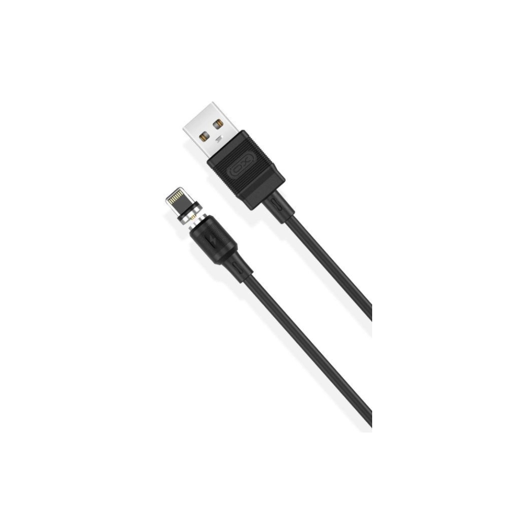 Дата кабель USB 2.0 AM to Lightning 1.0m 2.1A magnetic pvc black XO (NB187-L-1-BK) - фото 1 Дата кабель USB 2.0 AM to Lightning 1.0m 2.1A magnetic pvc black XO (NB187-L-1-BK) - фото 1