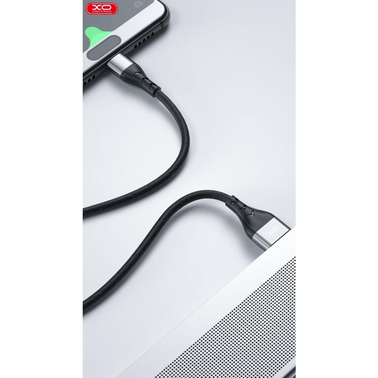 Дата кабель USB 2.0 AM to Lightning 1.0m 2.4A double-side grey XO (NB188-L-1-GR) - фото 2
