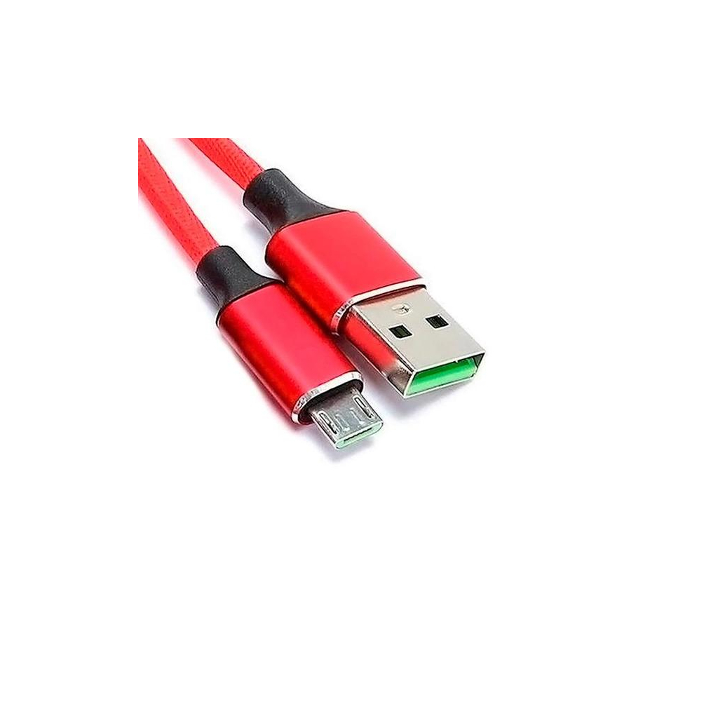 Дата кабель USB 2.0 AM to Micro 5P 1.0m 2.4A braided red XO (NB143-M1-RD) - фото 2 Дата кабель USB 2.0 AM to Micro 5P 1.0m 2.4A braided red XO (NB143-M1-RD) - фото 2