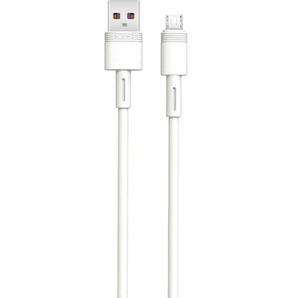 Дата кабель USB 2.0 AM to Micro 5P 1.0m 5A white XO (NB166-M-1-WH) - фото 1