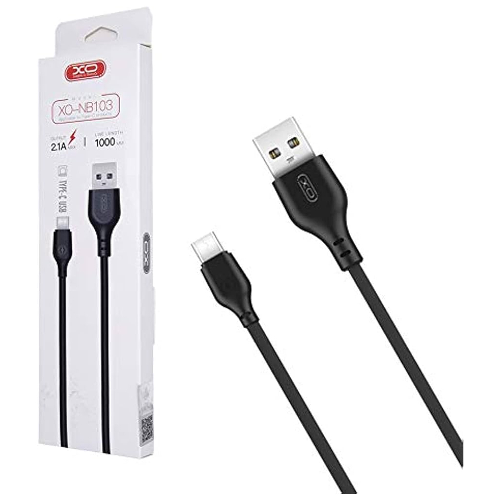 Дата кабель USB 2.0 AM to USB-C 2.0m 2.1A black XO (XO-NB103-TC-2-BK) - фото 3 Дата кабель USB 2.0 AM to USB-C 2.0m 2.1A black XO (XO-NB103-TC-2-BK) - фото 3