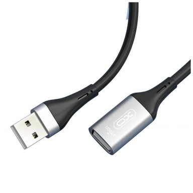 Дата кабель USB 2.0 AM/AM 3.0m black XO (NB-219-USB-3m) - фото 1
