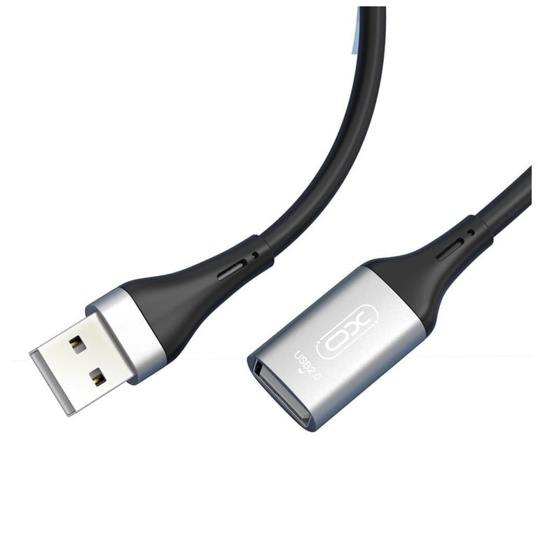 Дата кабель USB 2.0 AM/AM 3.0m black XO (NB-219-USB-3m) - фото 1
