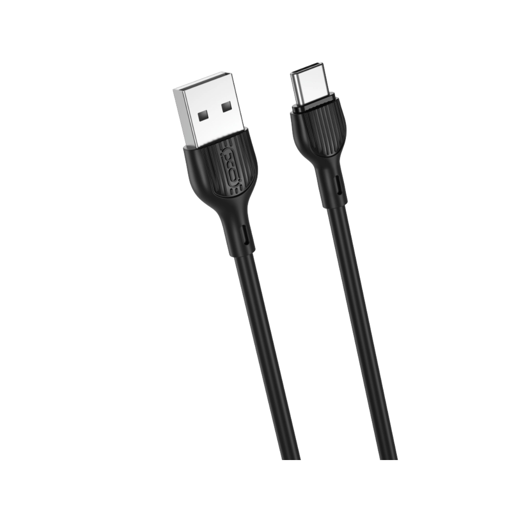 Дата кабель USB 2.0 AM to USB-C 2.0m 2.1A black XO (NB200-TC-BK) Дата кабель USB 2.0 AM to USB-C 2.0m 2.1A black XO (NB200-TC-BK)