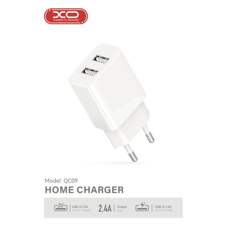 Зарядний пристрій XO 2xUSB QC3.0 (XO-QC09) - фото 4