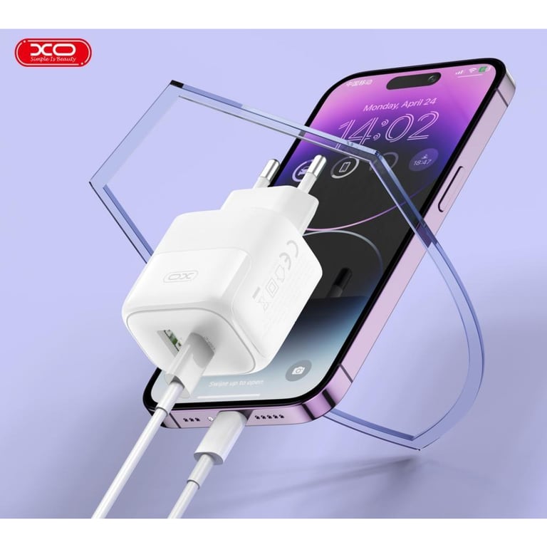 Зарядний пристрій XO 1xUSB QC3.0 + 1xUSB-C PD20W (XO-QC37) - фото 4