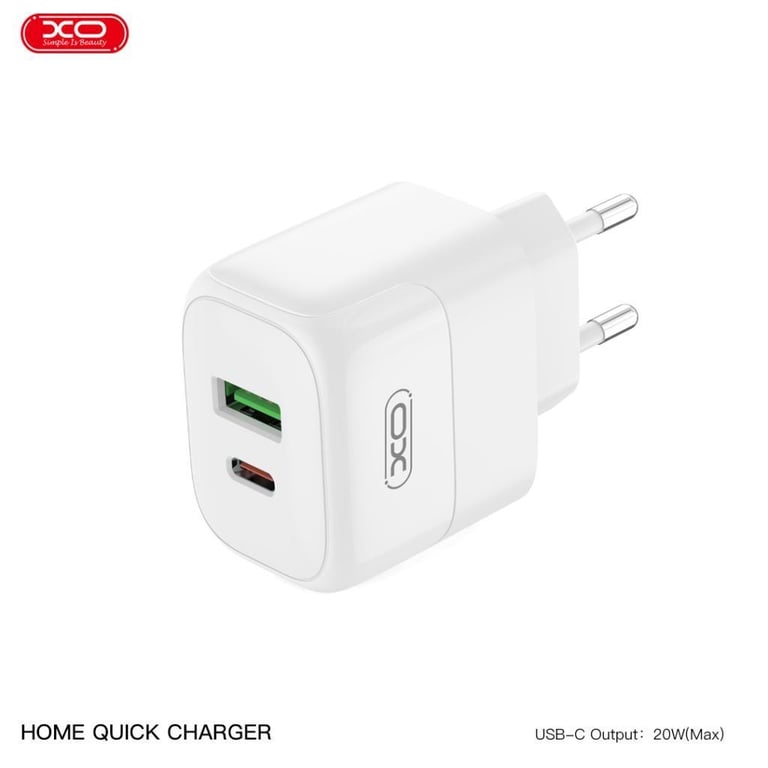 Зарядний пристрій XO 1xUSB QC3.0 + 1xUSB-C PD20W (XO-QC37) - фото 7