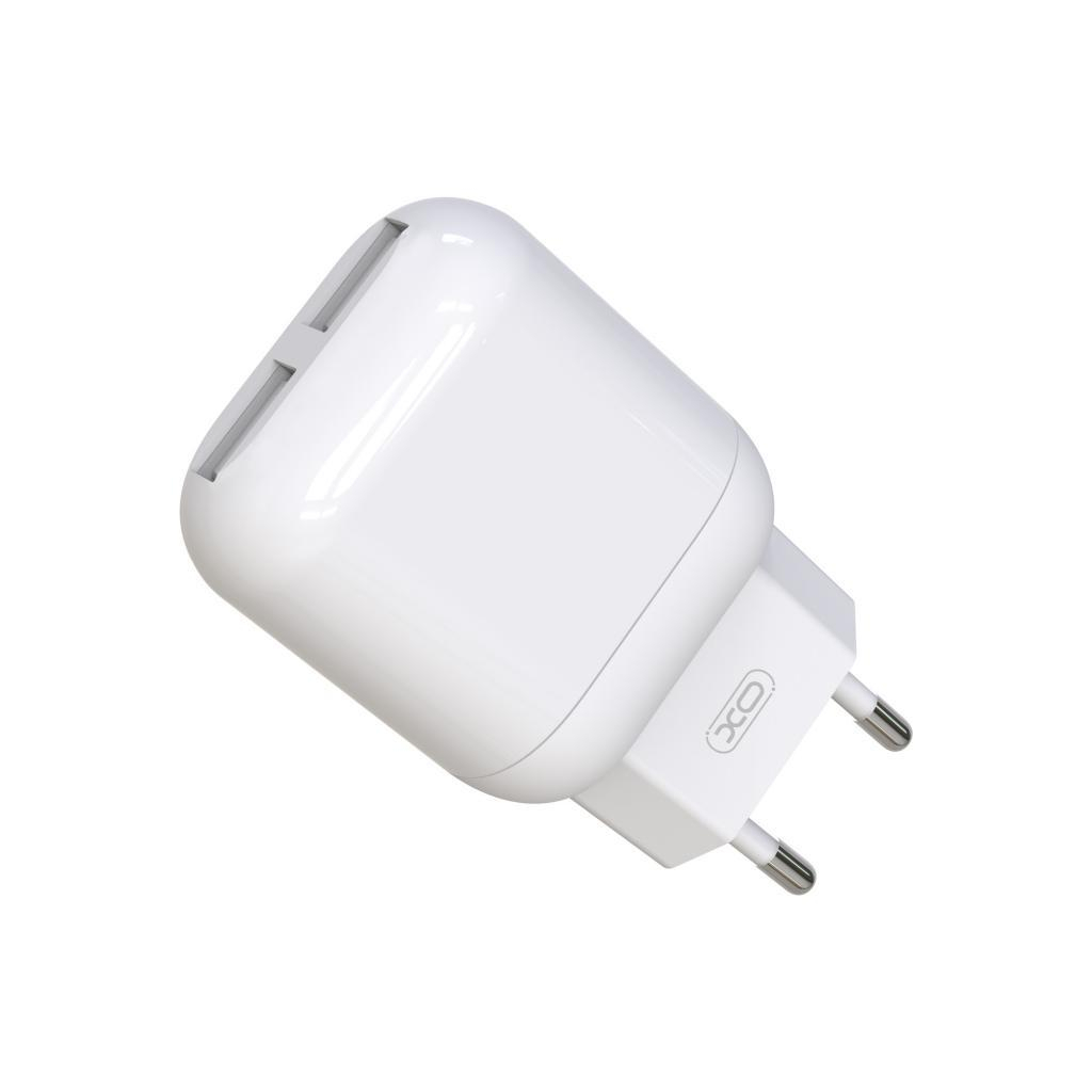 Зарядний пристрій XO 2xUSB 2.4A + cable USB to Micro 5P white (L78-M-WH) - фото 3 Зарядний пристрій XO 2xUSB 2.4A + cable USB to Micro 5P white (L78-M-WH) - фото 3