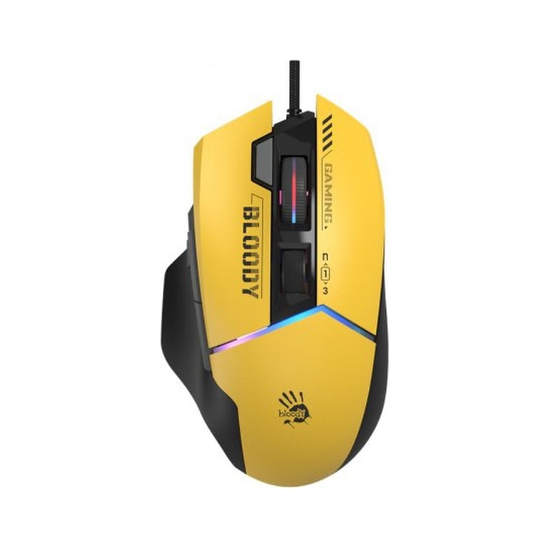 Мишка A4Tech Bloody W95 Ultra USB Yellow/Black (4711421002318) - фото 1