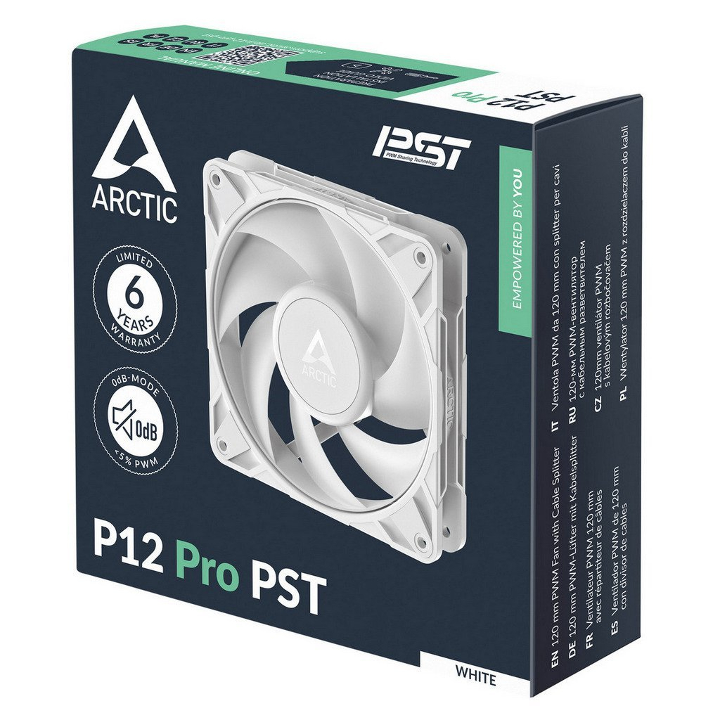 Кулер до корпусу Arctic P12 PRO PST WHITE (ACFAN00308A) - фото 6 Кулер до корпусу Arctic P12 PRO PST WHITE (ACFAN00308A) - фото 6