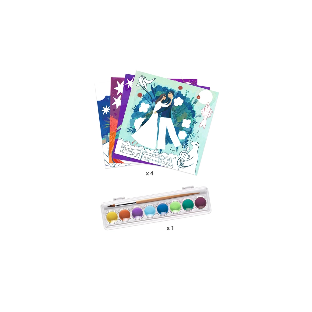 Набір для творчості Djeco Художній комплект для малювання "Уві сні" (DJ09380) - фото 2 Набір для творчості Djeco Художній комплект для малювання "Уві сні" (DJ09380) - фото 2