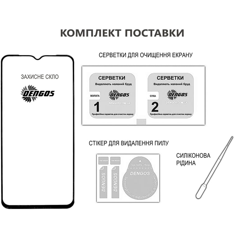 Скло захисне Dengos Full Glue Realme C71 Black (TGFG-412) - фото 3