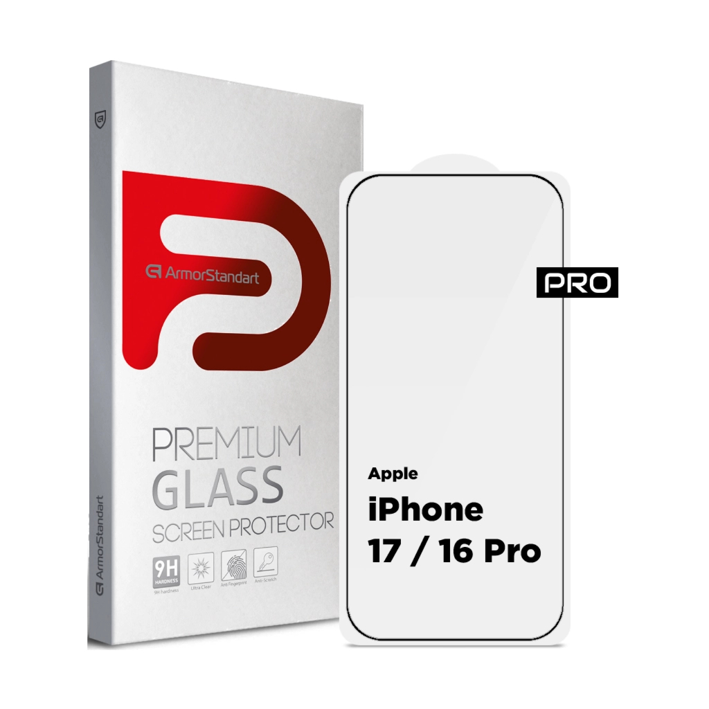 Скло захисне Armorstandart Pro Apple iPhone 17 / 16 Pro (ARM86210) Скло захисне Armorstandart Pro Apple iPhone 17 / 16 Pro (ARM86210)