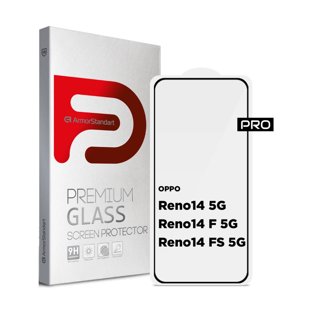 Скло захисне Armorstandart Pro OPPO Reno14 5G / Reno14 F 5G / Reno14 FS 5G (ARM87130) Скло захисне Armorstandart Pro OPPO Reno14 5G / Reno14 F 5G / Reno14 FS 5G (ARM87130)