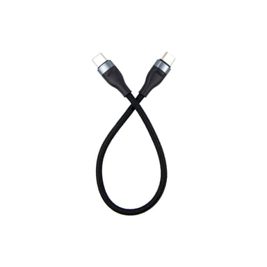Дата кабель USB-C to USB-C 0.25m black Dengos (NTK-TC-TC-SHRT-BLACK)
