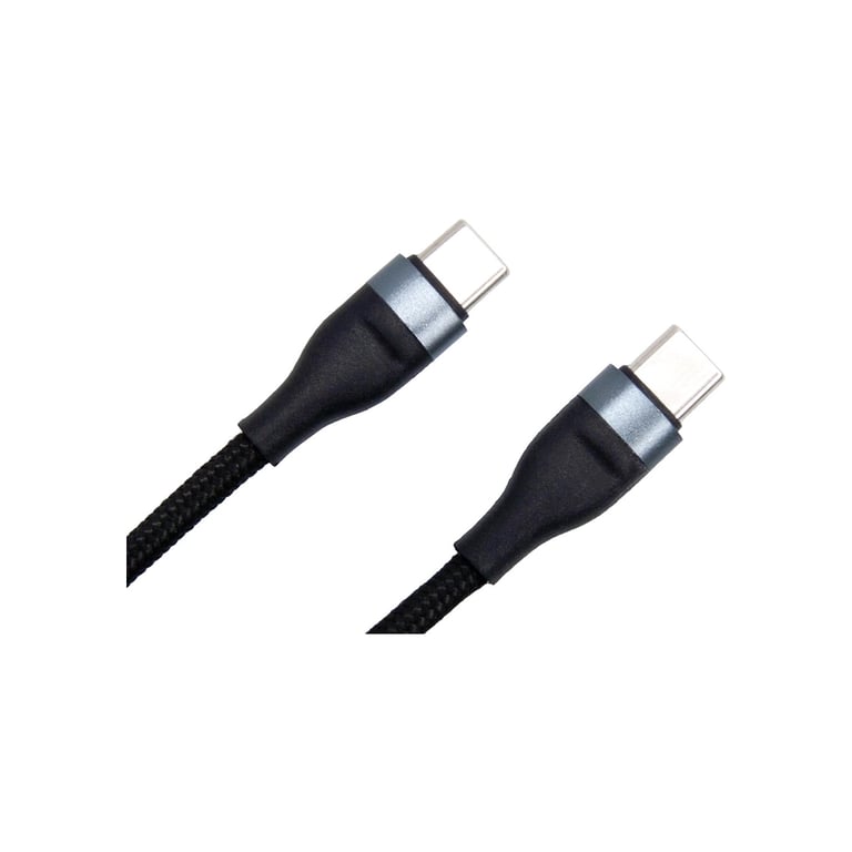 Дата кабель USB-C to USB-C 0.25m black Dengos (NTK-TC-TC-SHRT-BLACK) - фото 2