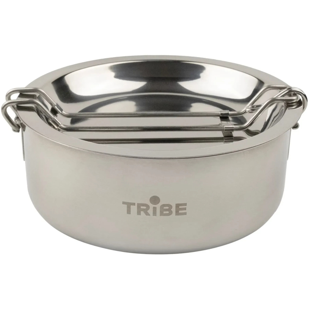 Набір туристичного посуду Tribe Tourist Set 1,2 л сталевий (T-FG-0008-metal) Набір туристичного посуду Tribe Tourist Set 1,2 л сталевий (T-FG-0008-metal)