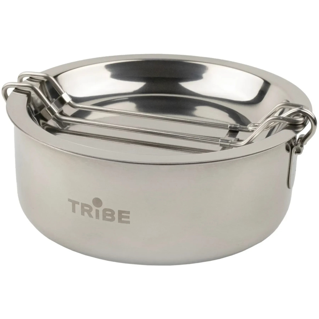 Набір туристичного посуду Tribe Tourist Set 1,2 л сталевий (T-FG-0008-metal) - фото 2 Набір туристичного посуду Tribe Tourist Set 1,2 л сталевий (T-FG-0008-metal) - фото 2