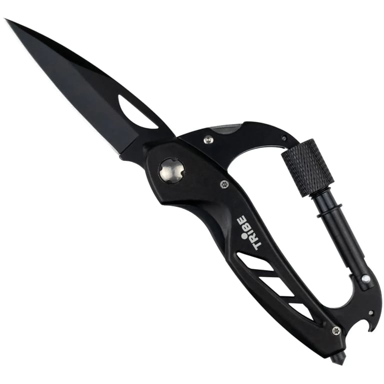 Ніж Tribe Carabiner Knife (T-MG-0014-black) - фото 1