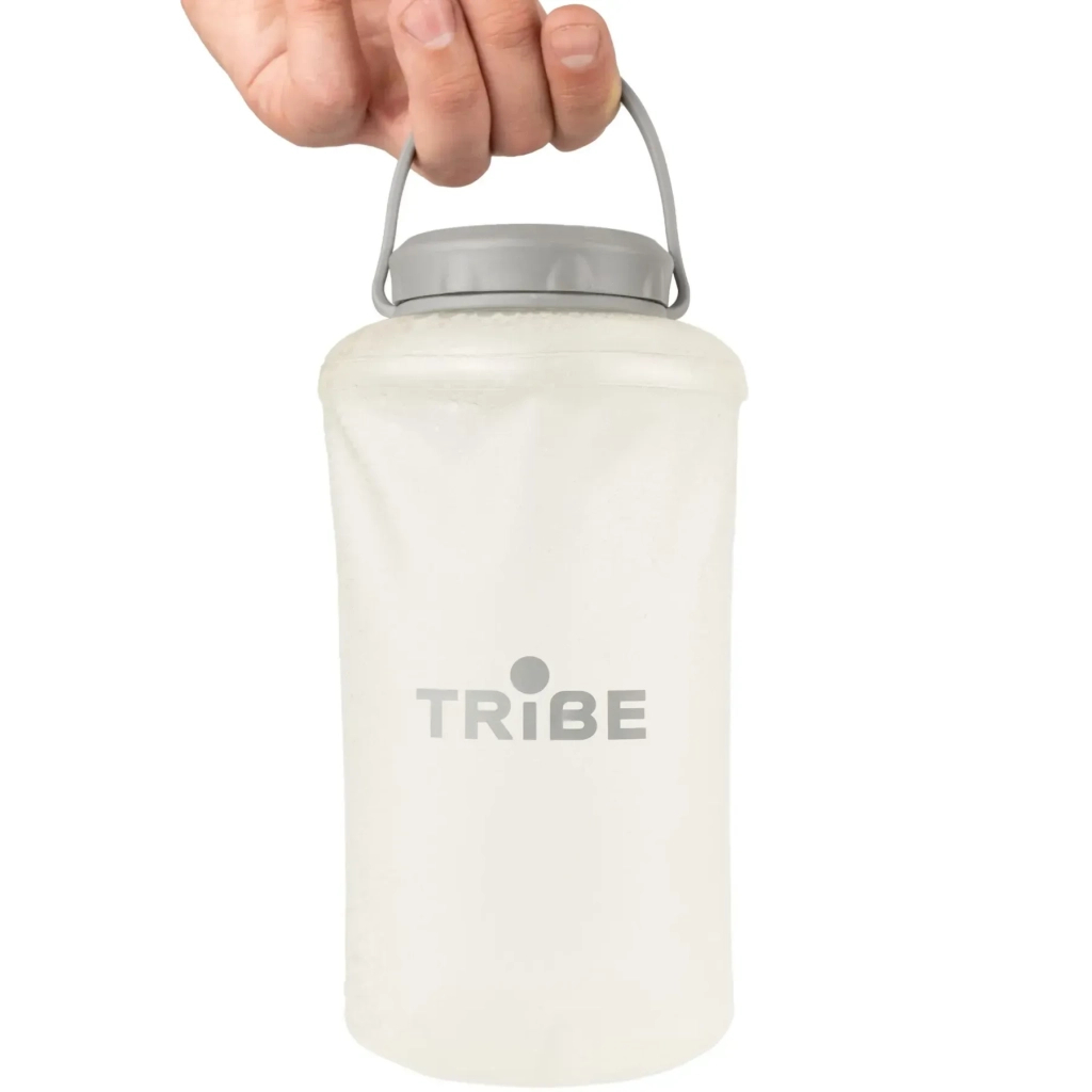 Пляшка для води Tribe Soft Bottle 1 л TPU м'яка crystal-white (T-FE-0023-crystal-white) - фото 1 Пляшка для води Tribe Soft Bottle 1 л TPU м'яка crystal-white (T-FE-0023-crystal-white) - фото 1