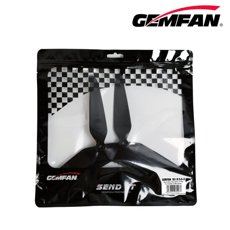 Пропелер для дрона Gemfan 10.1Х5.5 2xCW/2xCCW (PMGN10155-3B) - фото 2