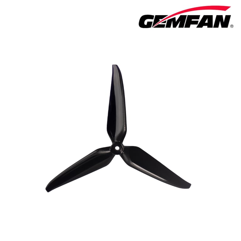 Пропелер для дрона Gemfan 7140 PC 3 Blade - Black 2xCW/2xCCW (PMPC7140-3B) - фото 1