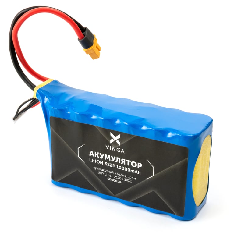 Акумуляторний блок Vinga Li-Ion 6S2P 10000mAh коробка 10 шт (JHY Li-Ion 21700 5000mAh) (V6S2P-10PCS-10000MAH) - фото 5