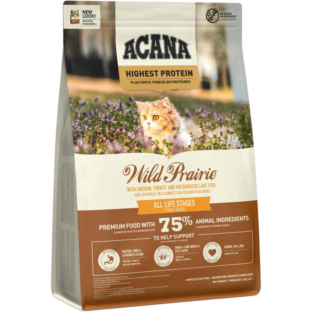 Сухий корм для кішок ACANA Wild Prairie Cat 1.8 кг (0064992714574) - фото 3 Сухий корм для кішок ACANA Wild Prairie Cat 1.8 кг (0064992714574) - фото 3