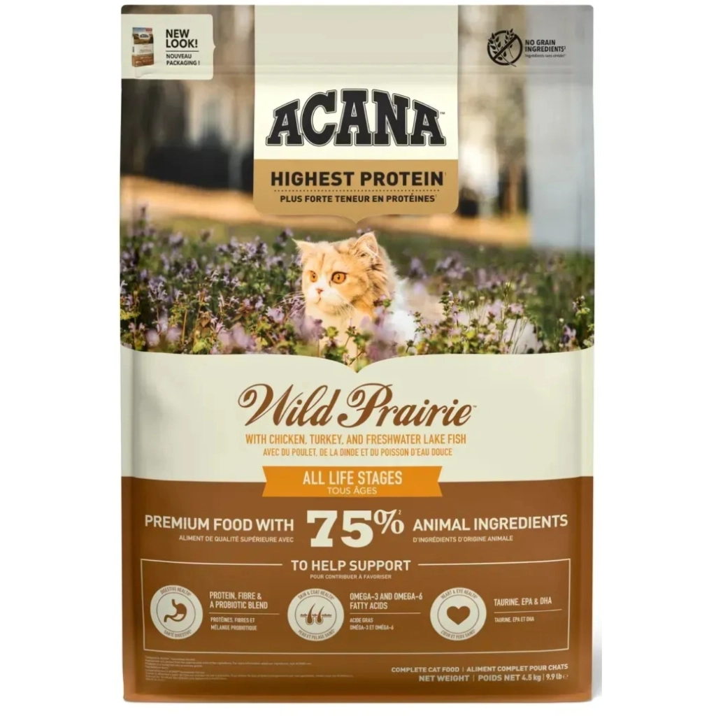 Сухий корм для кішок ACANA Wild Prairie Cat 4.5 кг (0064992714581) - фото 2 Сухий корм для кішок ACANA Wild Prairie Cat 4.5 кг (0064992714581) - фото 2