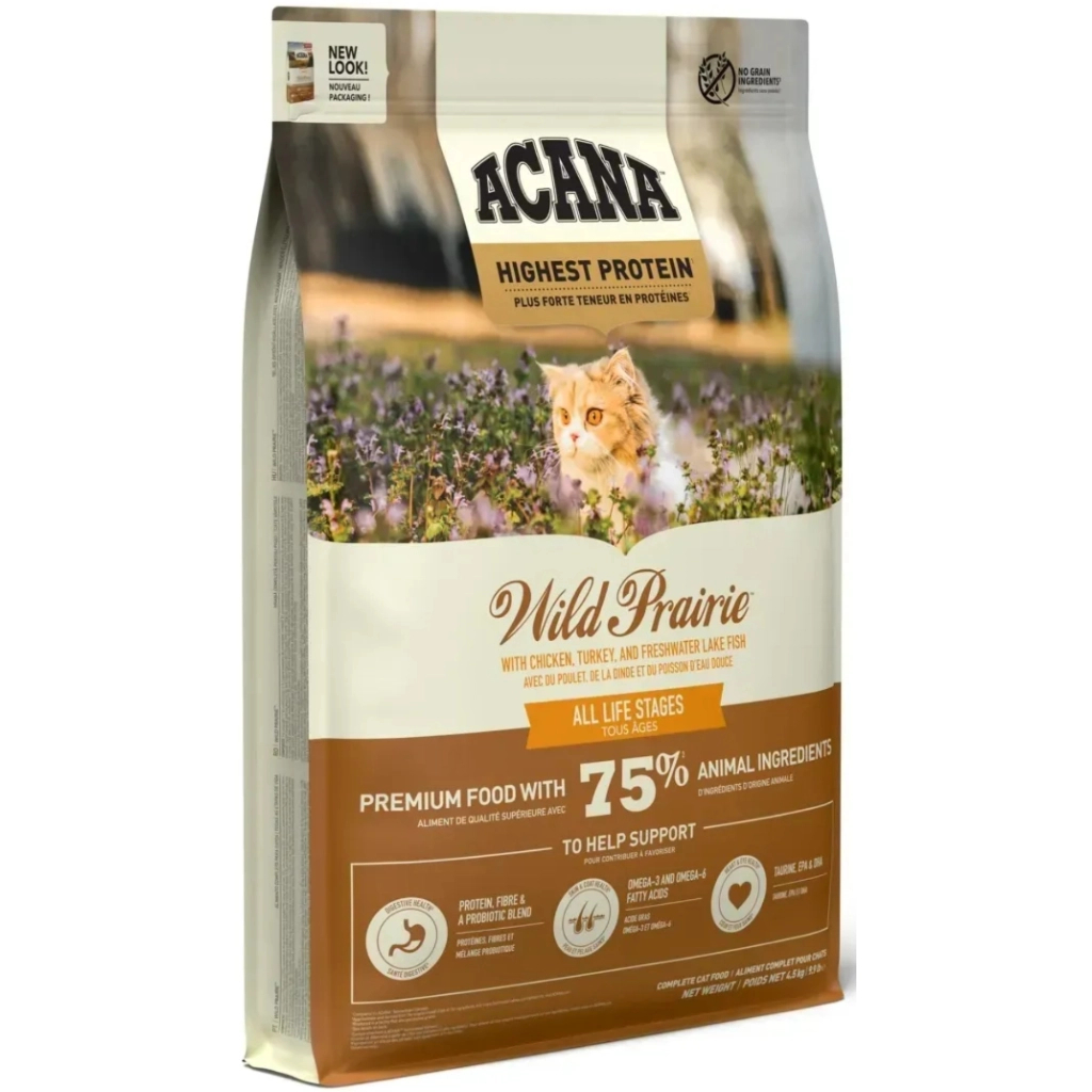 Сухий корм для кішок ACANA Wild Prairie Cat 4.5 кг (0064992714581) - фото 3 Сухий корм для кішок ACANA Wild Prairie Cat 4.5 кг (0064992714581) - фото 3