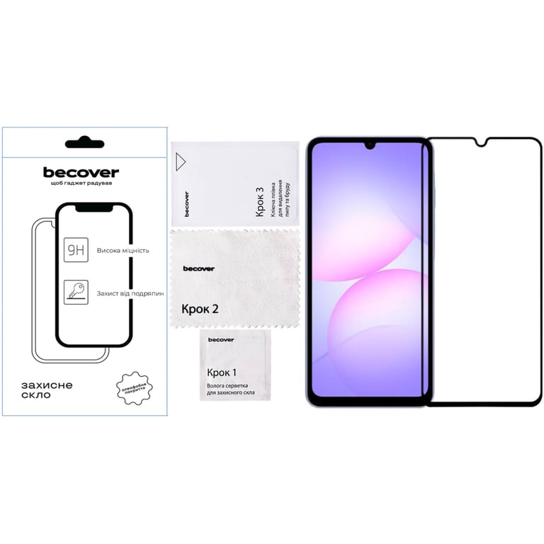 Скло захисне BeCover Samsung Galaxy A07 SM-A075 Black (713731) - фото 2