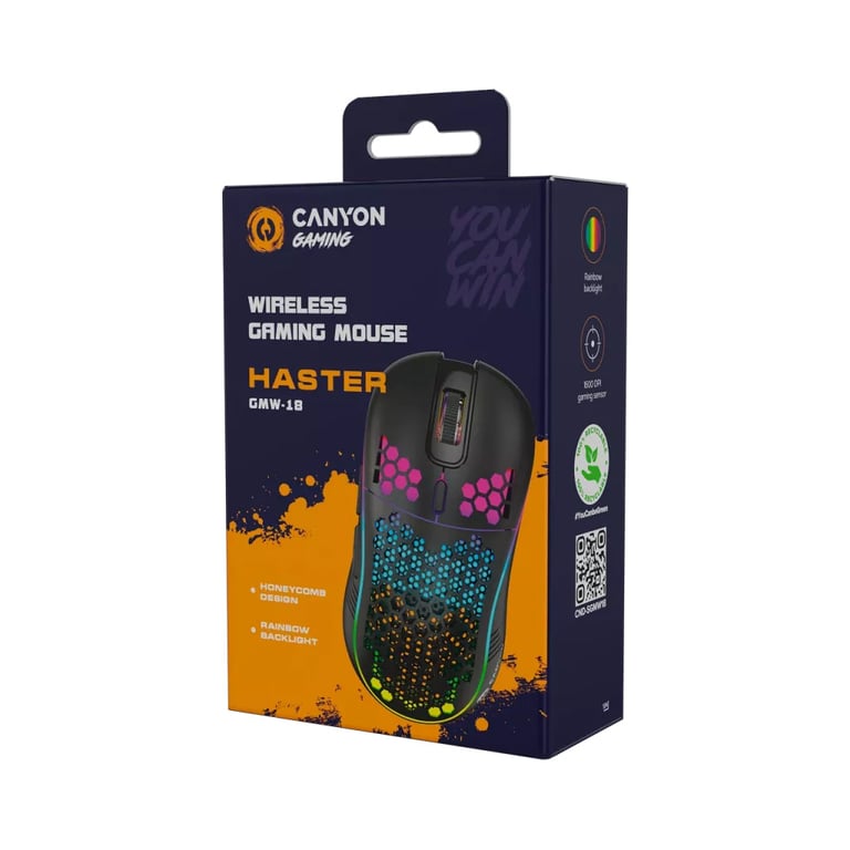 Мишка Canyon Haster GMW-18 Wireless Black (CND-SGMW18) - фото 7