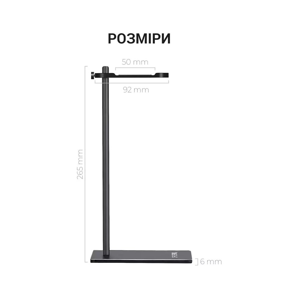 Підставка для гарнітури OfficePro Aluminum Alloys Black (LS350B) - фото 4 Підставка для гарнітури OfficePro Aluminum Alloys Black (LS350B) - фото 4