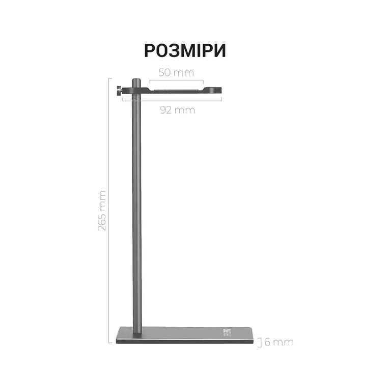 Підставка для гарнітури OfficePro Aluminum Alloys Grey (LS350G) - фото 4