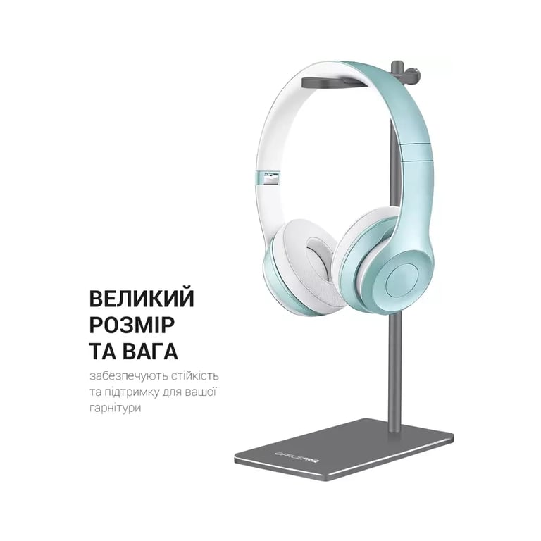 Підставка для гарнітури OfficePro Aluminum Alloys Grey (LS350G) - фото 10