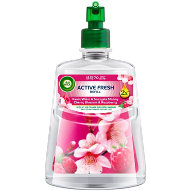 Освіжувач повітря Air Wick Active Fresh Цвіт вишні та свіжість малини Змінний флакон 228 мл (5908252018345) - фото 1