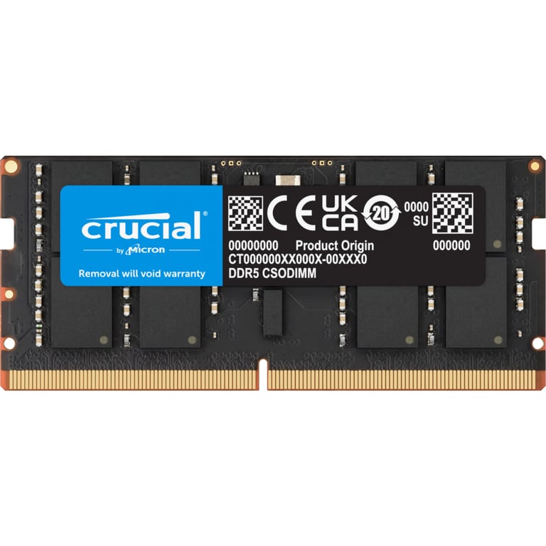 Модуль пам’яті для ноутбука SoDIMM DDR5 16GB 6400 MHz Micron (CT16G64C52CS5)